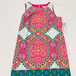 London Times Sleeveless Brightly Colored Dress